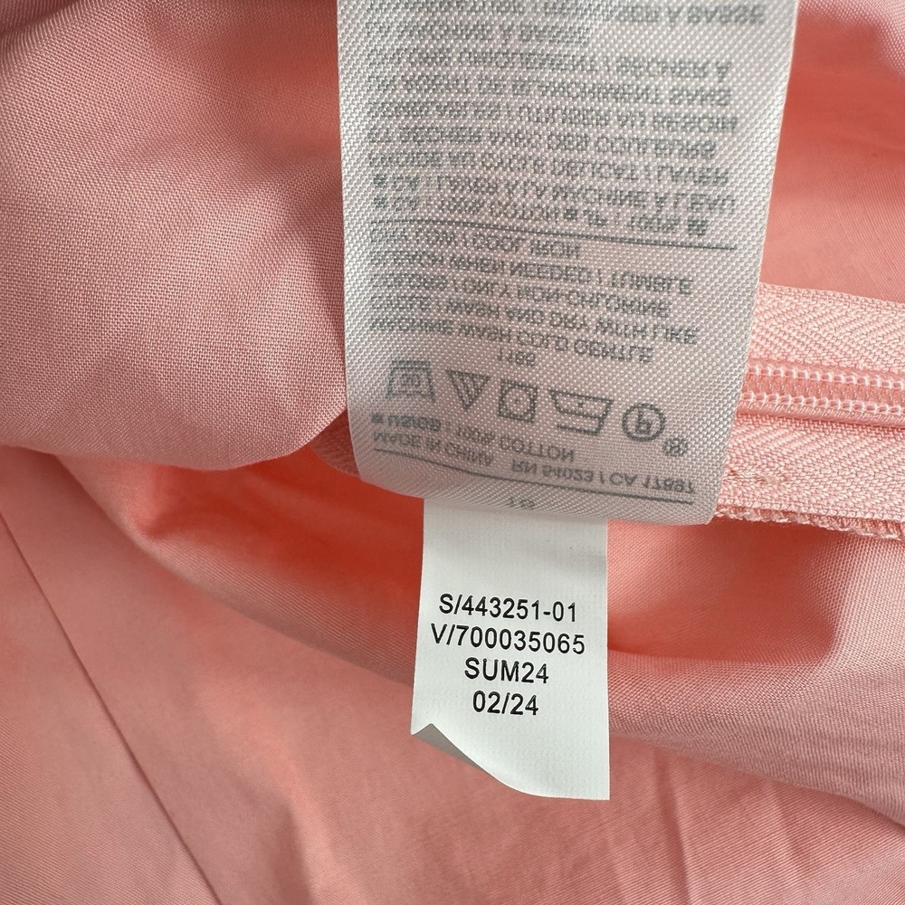Banana Republic Pink Cotton Poplin Halter Top Sz 18 Minimalist Summer Blouse - Picture 11 of 11